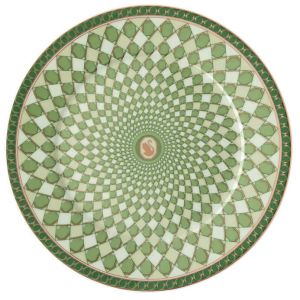 Swarovski Signum Bread & Butter Plate Fern Green by Rosenthal
