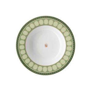 Swarovski Signum Rim Soup Fern Green by Rosenthal