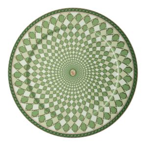 Swarovski Signum Service Plate Fern Green by Rosenthal