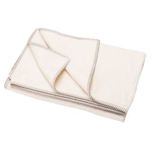 Sylt Ecru Cotton Throw by Fussenegger