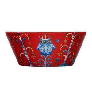 Taika Holiday Fruit Bowl Red by Iittala