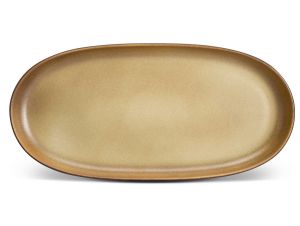 Terra Leather Oval Platter - Medium by L'Objet