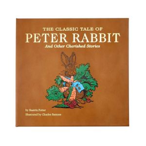 The Classic Tale Of Peter Rabbit Tan Leather by Graphic Image