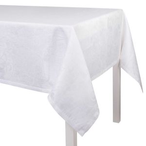Tivoli White Tablecloth by Le Jacquard Francais