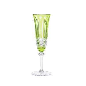 Tommy Chartreuse-Green Champagne Flute by Saint Louis