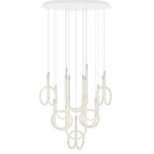 TORSADE 10L ROUND CHANDELIER LONG by Saint Louis