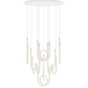 TORSADE 10L ROUND CHANDELIER SHORT by Saint Louis