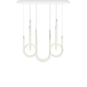 TORSADE 6L LINEAR CHANDELIER SHORT by Saint Louis