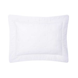 Triomphe Blanc Quilted Sham Boudoir (Single) by Yves Delorme
