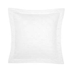 Triomphe Blanc Quilted Sham Euro (Single) by Yves Delorme