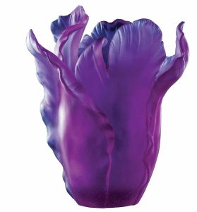 Tulipe Ultraviolet Vase by Daum