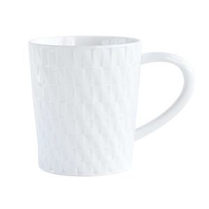 Twist White Mug by Bernardaud