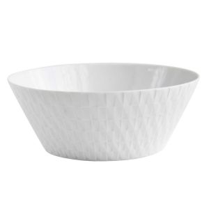 Twist White Salad Bowl 9.5in by Bernardaud