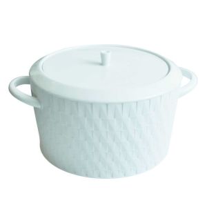 Twist White Soup Tureen by Bernardaud