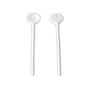 Sculpt Round Serving Set White by Tina Frey