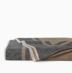 Viletta Grey/Beige Throw by Sferra