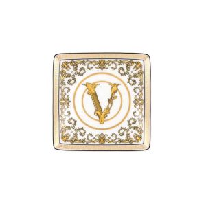 Virtus Gala White Canape Dish by Versace