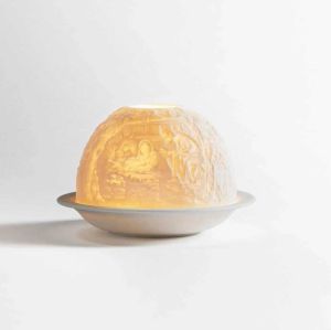 Votivelight With LED Nativity by Bernardaud