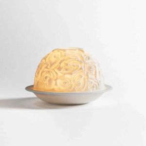 Votivelight With LED Roses by Bernardaud