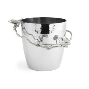 White Orchid Champagne Bucket by Michael Aram