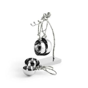 White Orchid Measuring Cup Set by Michael Aram