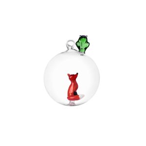 Woodland Tales Christmas Ball Ornament Frog & Red Fox by Ichendorf