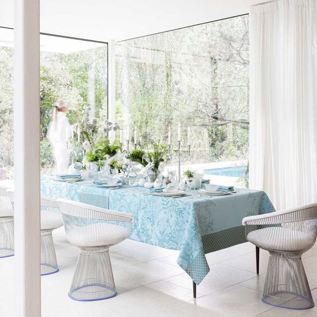 Le Jacquard Francais Jardin D'eden Blue  