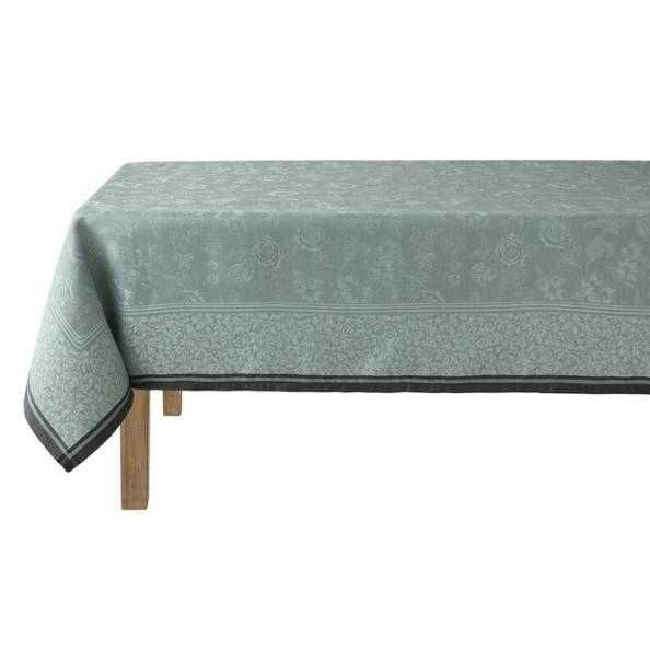 Le Jacquard Francais Romance - Green Tablecloth 69&quot X 126&quot 31040