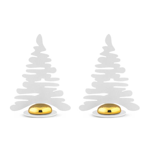 Alessi Bark For Christmas Place Card Holder White Set Of 2 BM16S2 W