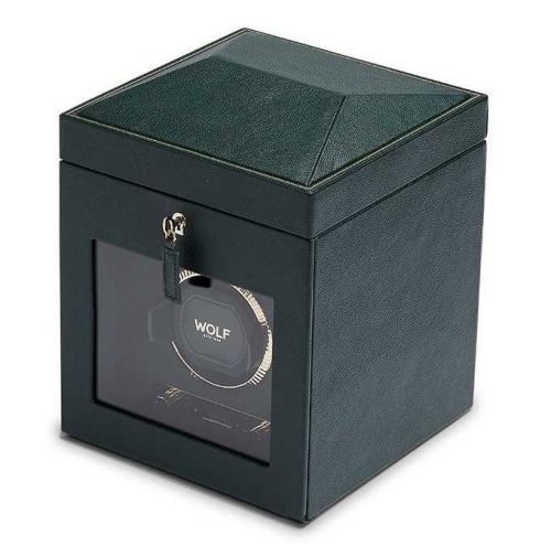 Wolf 1834 British Racing   British Racing Single Watch Winder With Storage - Green 792141
