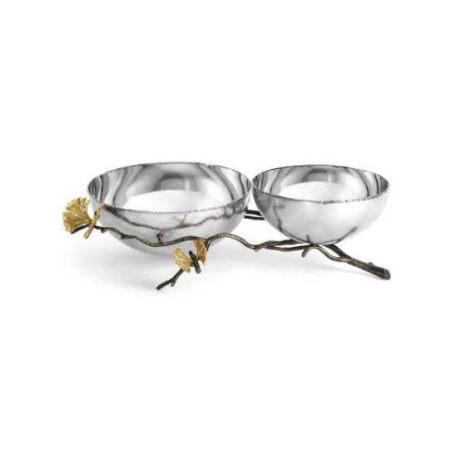 Michael Aram Butterfly Ginkgo Double Bowl 175880