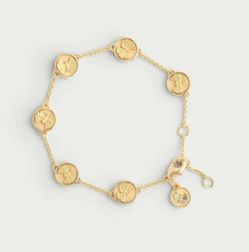 Anabel Aram Butterfly GOLD COIN CHARM BRACELET 12081103623