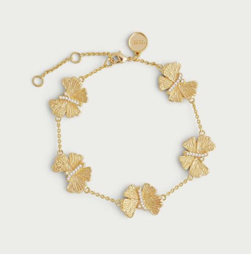 Anabel Aram Butterfly Gold Station Bracelet 12021108623