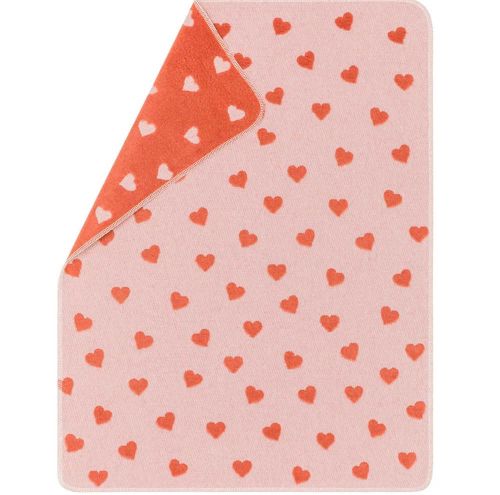 Fussenegger Carla Rose Baby Blanket Hearts all over 90x70cm 17301479