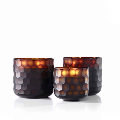 Onno Circle Candle Large Amber - Ginger Fig ON207GL