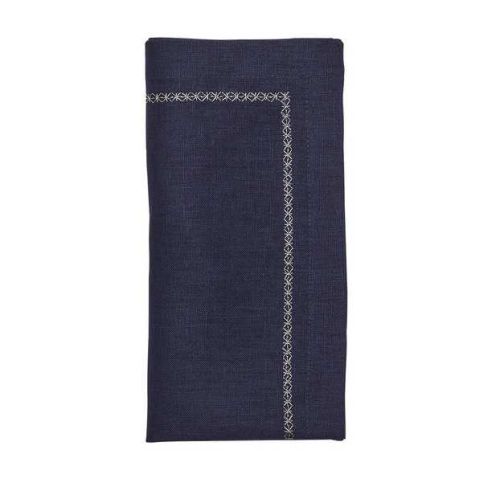 Kim Seybert Classic Napkin Navy Set Of 4 NA1239120NVY