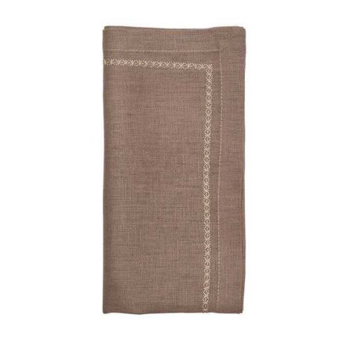 Kim Seybert Classic Napkin Taupe Set Of 4 NA1239120TP