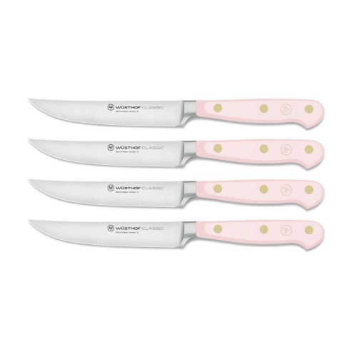 Wusthof Trident Classic Pink Himalayan Salt 4 pcs. Steak Knife Set 1061760404