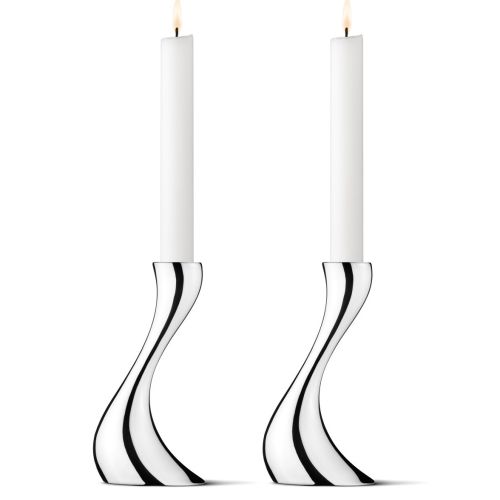 Georg Jensen  Cobra Candleholder Small 2 Pcs 3586694