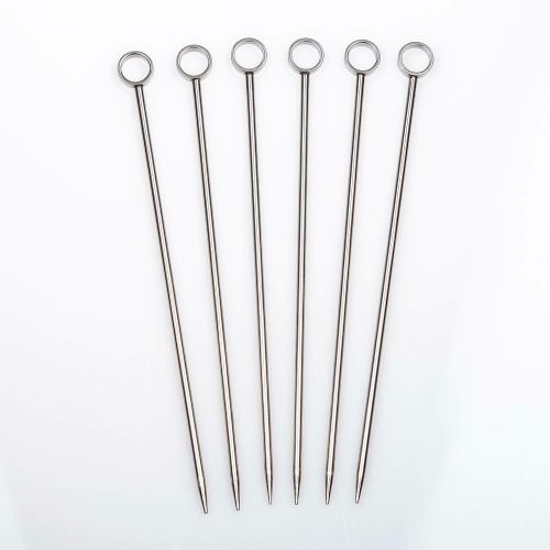 Japanese Bar Tools Cocktail Picks Circle Stainless Steel Set Of 6 TD21604763