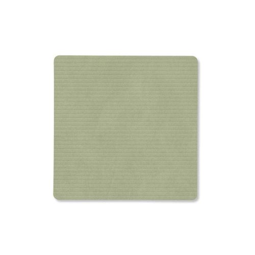 Lind DNA Corduroy Square Glass Mat Set/8 With Box Olive Green 86313