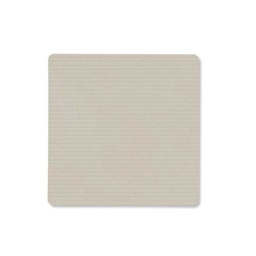 Lind DNA Corduroy Square Glass Mat Set/8 With Box Oyster White 86314