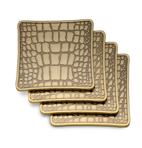 L'Objet Crocodile Coasters Set Of 4 CR12