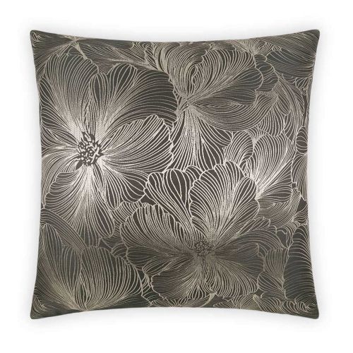 D.v. Kap Decorative Pillow Feather Fill Delhi Grey 22x22 3936-G-2222