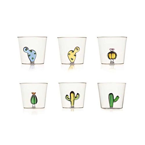 Ichendorf Desert Plants Desert Plants - Set 6 pcs Tumbler Assorted (IC352.100 - IC352.101 - IC352.102 - IC352.103 - IC352.2104 - IC352.105) 11.8 oz IC352.099S