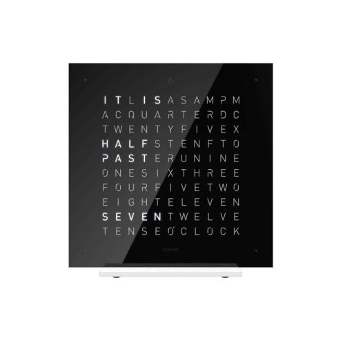 QlockTwo Earth 13.5 Black Ice Tea - English TPUSENBI
