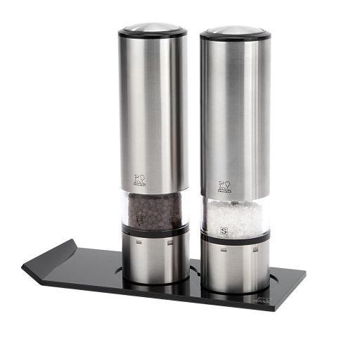 Peugeot Elis Sense Duo - Salt Mill, Pepper Mill, Spice Vial And Tray. Gift Boxed. 2/27162