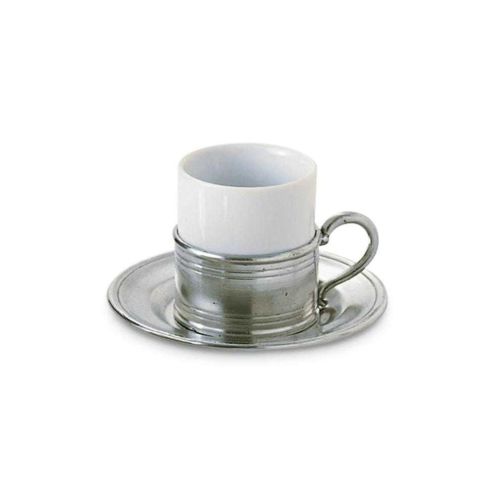 Match  Espresso cup w/pewter saucer M710.0