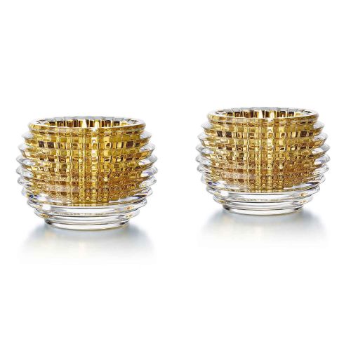 Baccarat Eye Votive, Gold, Boxed Set Of 2 2811841