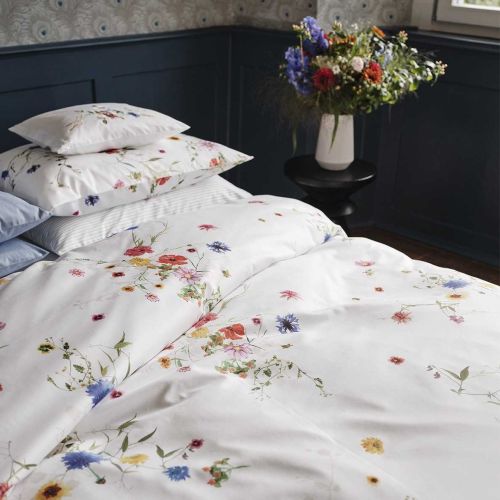 Christian Fischbacher Fleurs Volantes White  